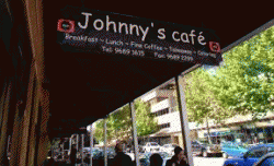 Johnny's Cafe Parramatta Menu