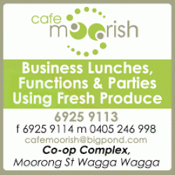 Cafe Moorish Wagga Wagga Menu