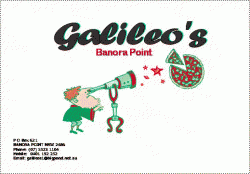 Galileo's Pizza Banora Point Banora Point Menu