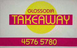 Glossodia Takeaway Glossodia Menu