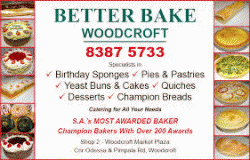 Better Bake Woodcroft Woodcroft Menu