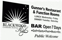 Blackwood RSL Community Club and Gunners Restaurant Blackwood Menu