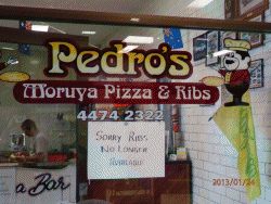 Pedro's Pizza & Ribs Moruya Menu