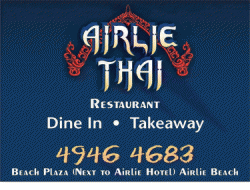 Airlie Thai Restaurant Airlie Beach Menu