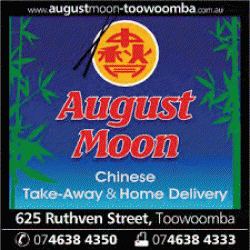 August Moon Chinese Take-Away Manunda Menu