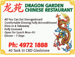 Dragon Garden Chinese Restaurant Parkwood Menu