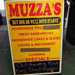 Muzzas Gourmet Pies Caloundra Menu