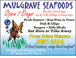Mulgrave Seafoods Cairns Menu