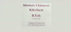 MONA'S CHINESE RESTAURANT Kincumber Menu