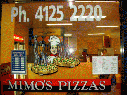 Mimo's Pizzas Urangan Menu