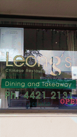 Leongs Chinese Restaurant Nowra Menu