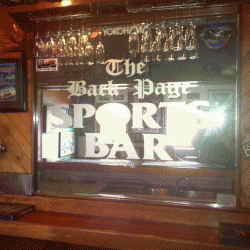 The Back Page Sports Bar and Grill Carrara Menu