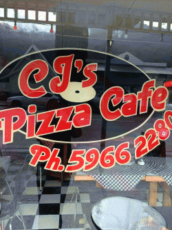 CJ's Pizza Cafe Warburton Menu