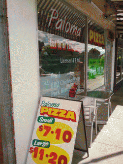 Paloma Pizza Wantirna South Menu