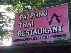 Patpong Thai Restaurant Picton Menu