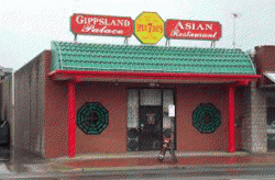 Gippsland Palace Asian Restaurant Sale Menu