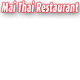 Mai Thai Restaurant Brunswick East Menu