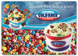Cold Rock Ice Creamery Bundoora Menu