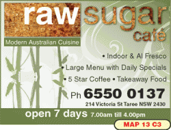 Raw Sugar Cafe Taree Menu