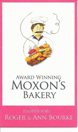 Moxon's Bakery Armidale Menu