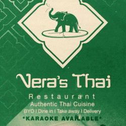 Vera's Thai Restaurant Mayfield Menu