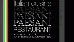 Paesani Restaurant Croydon Park Menu