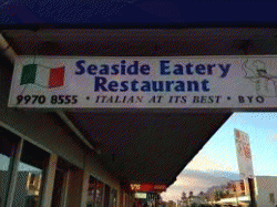 Seaside Eatery Narrabeen Menu