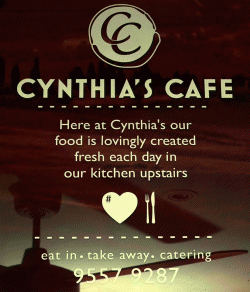 Cynthias Cafe Alexandria Menu