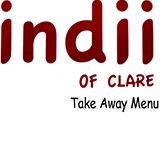 Indii Of Clare Clare Menu