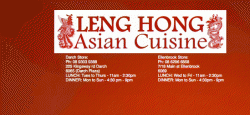 Leng Hong Asian Cuisine Takeaway Ellenbrook Menu