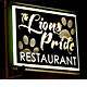 The Lions Pride Restaurant Dubbo Menu