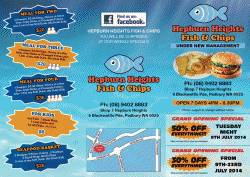 Hepburn Heights Fish & Chips Padbury Menu
